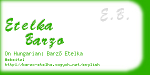 etelka barzo business card
